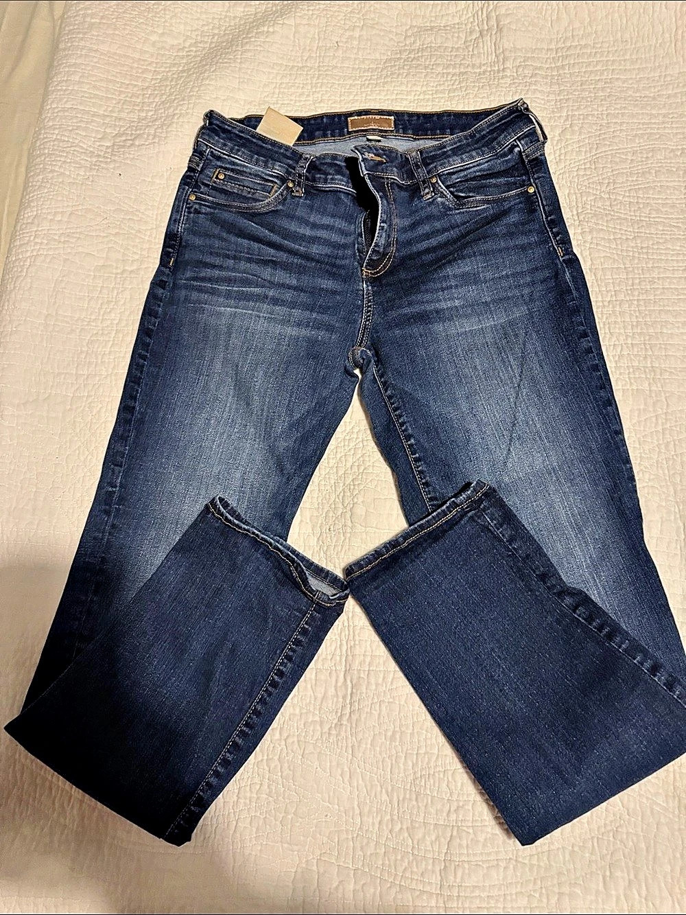 Kut from the Kloth Catherine Boyfriend Boot Cut Jeans Blue Size 8